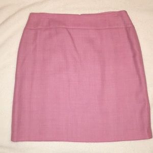 Pink wool LOFT skirt